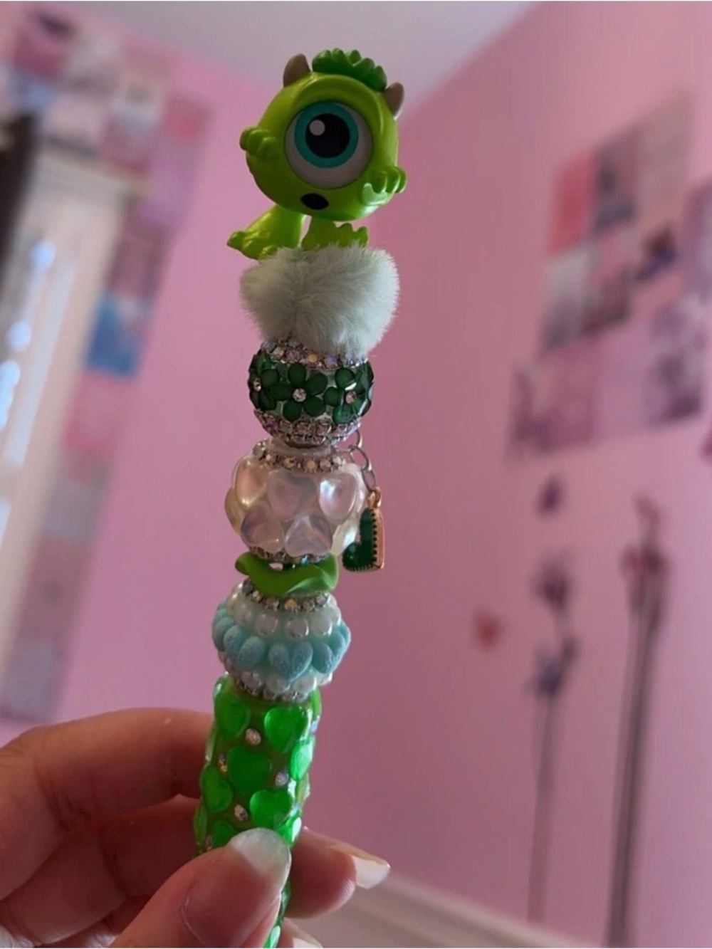 Monster Charm Beaded Pen